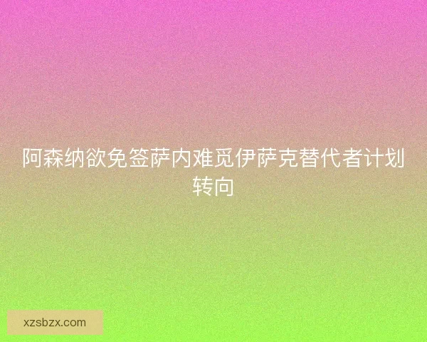 阿森纳欲免签萨内难觅伊萨克替代者计划转向